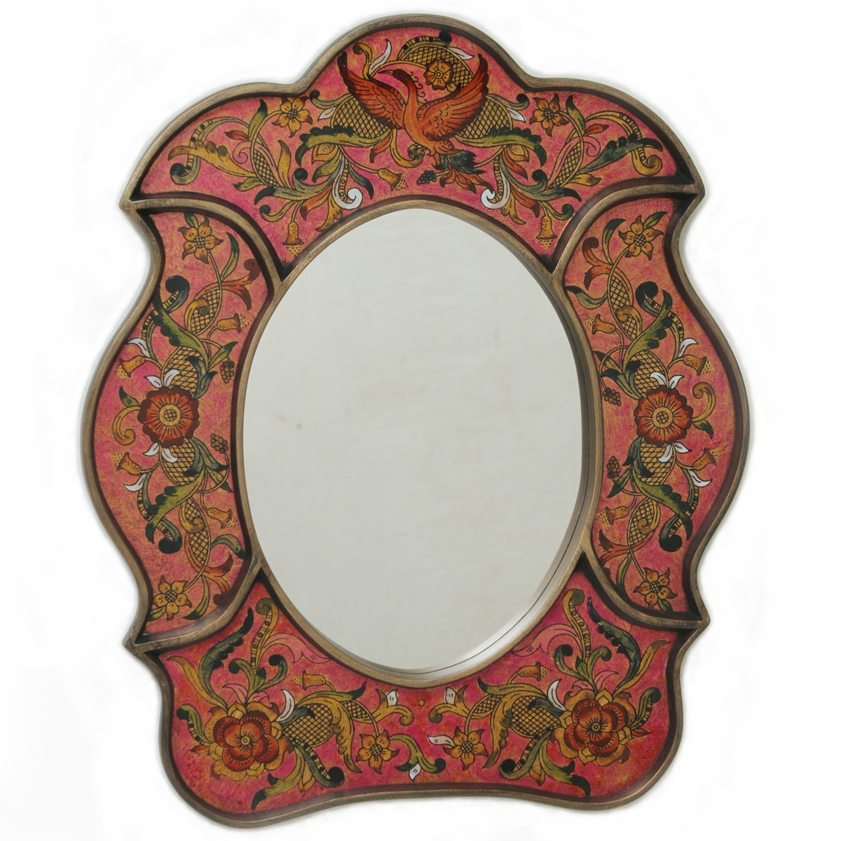 World Menagerie NOVICA Handmade Garden Of Love Mirror & Reviews | Wayfair